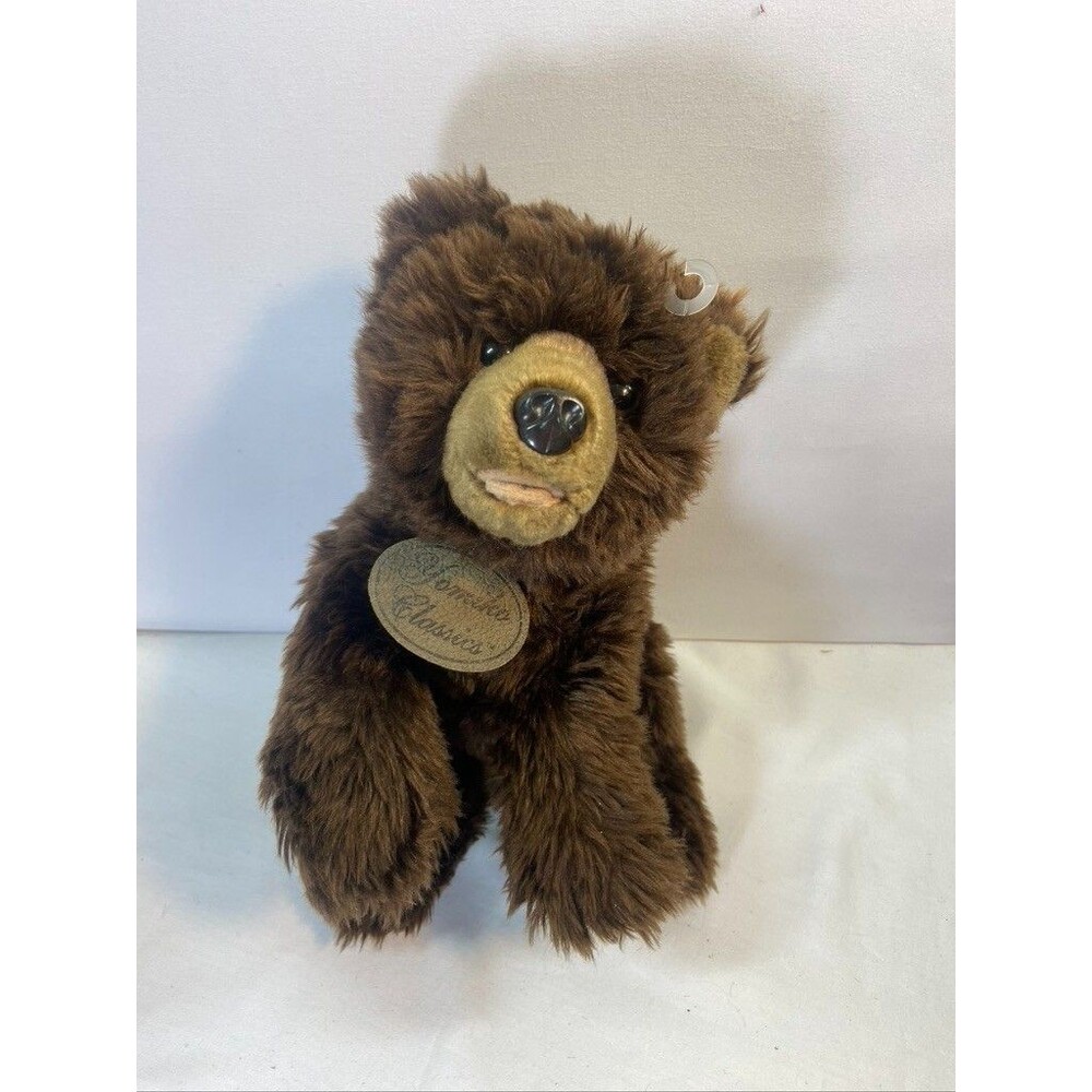YOMIK0 CLASSIC GRIZZLY BEAR BROWN 15" WITH TAG PLUSH STUFFED ANIMAL